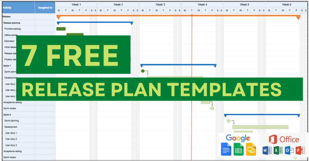 software release calendar template