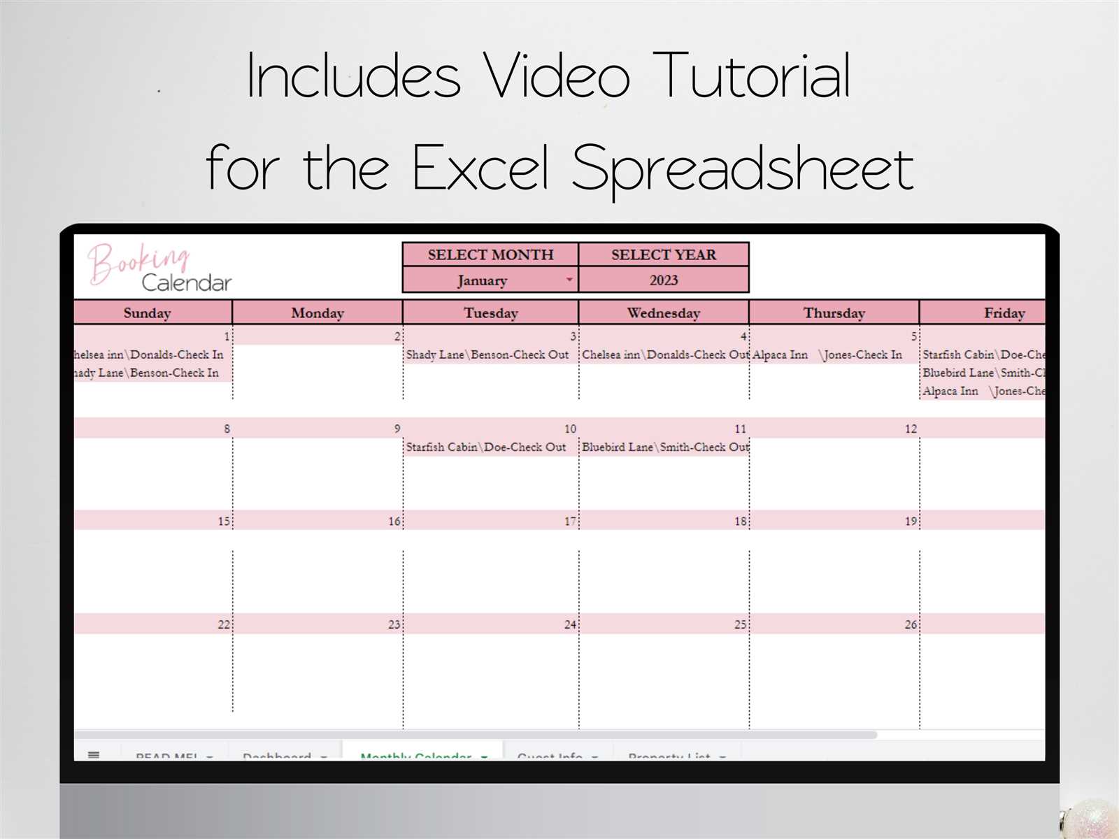 spreadsheet calendar template