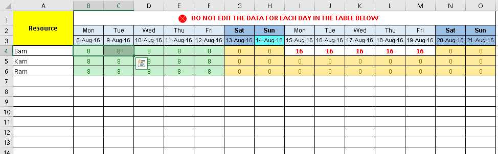 sprint calendar template