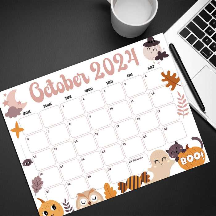 october calendar template