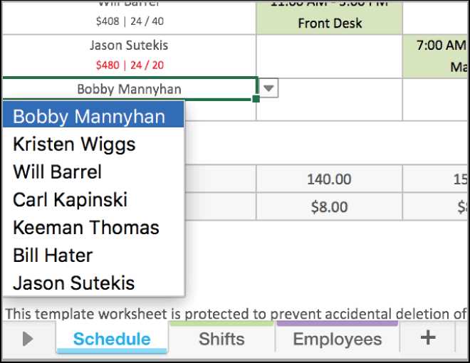 staff scheduling calendar templates