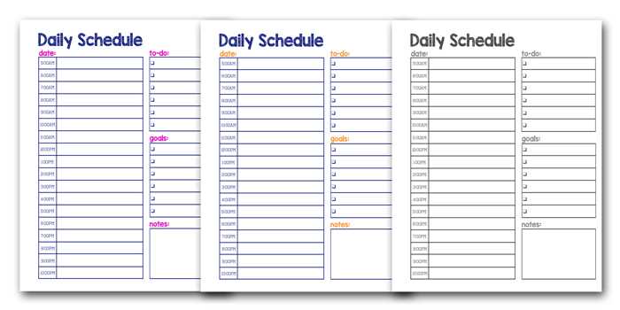 student calendar template