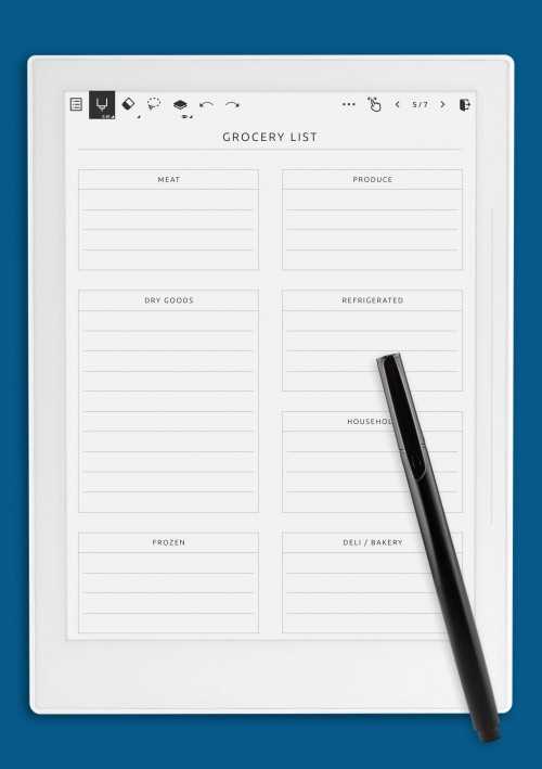 supernote calendar template