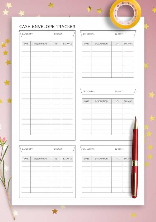 budget calendar template printable