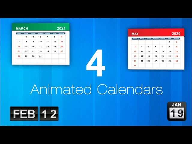 calendar animation template