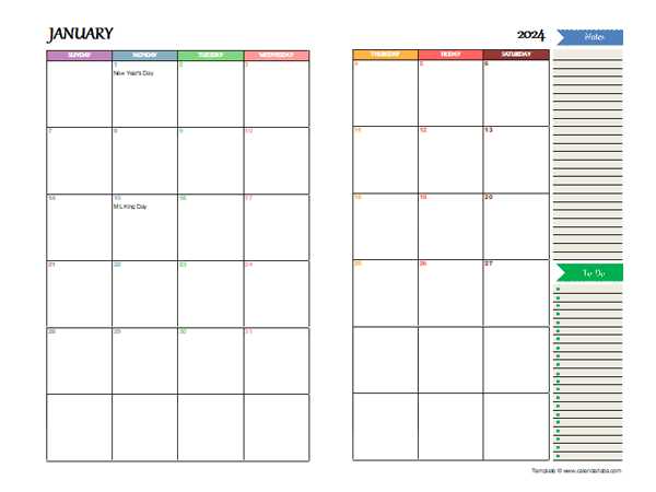 free multi month calendar template