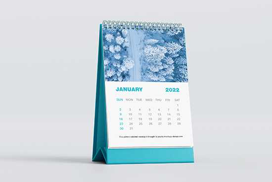 free desk calendar template