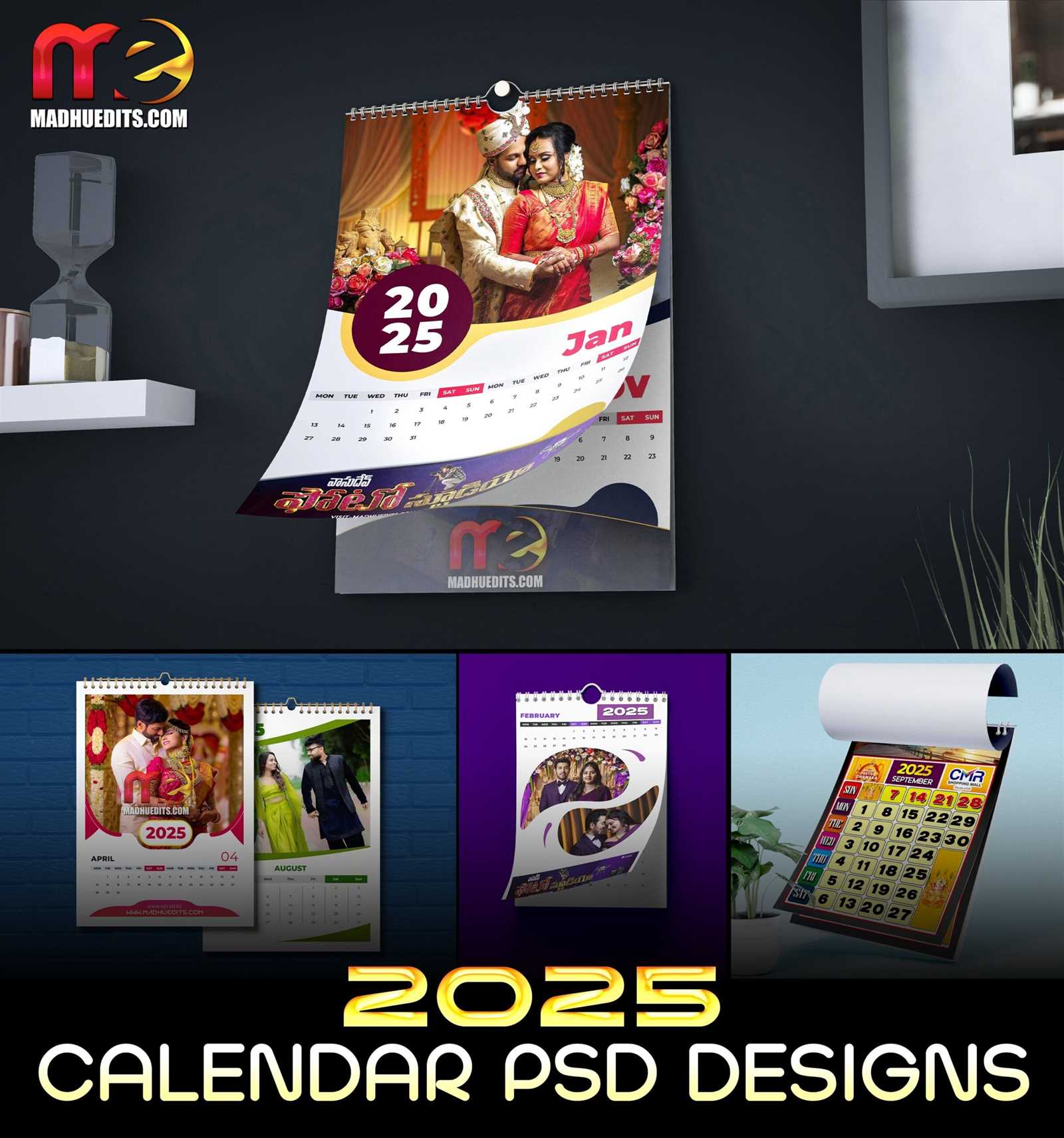 template calendar 2025 psd