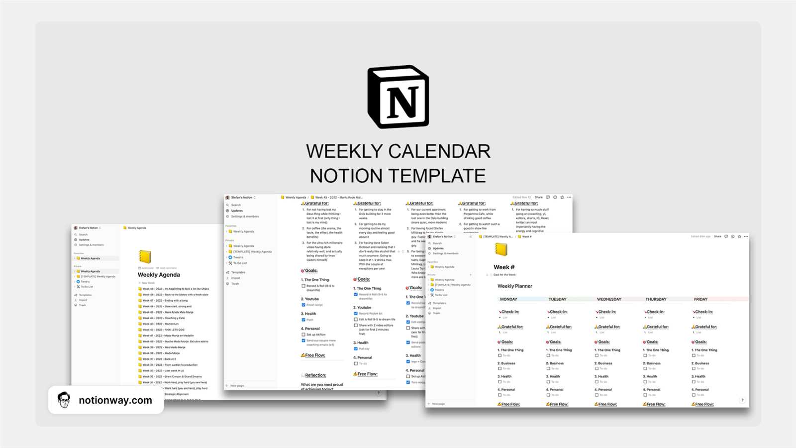 template calendar notion