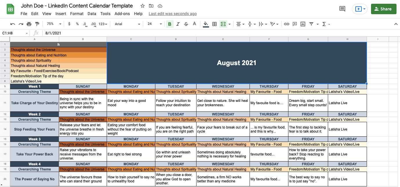 template editorial calendar