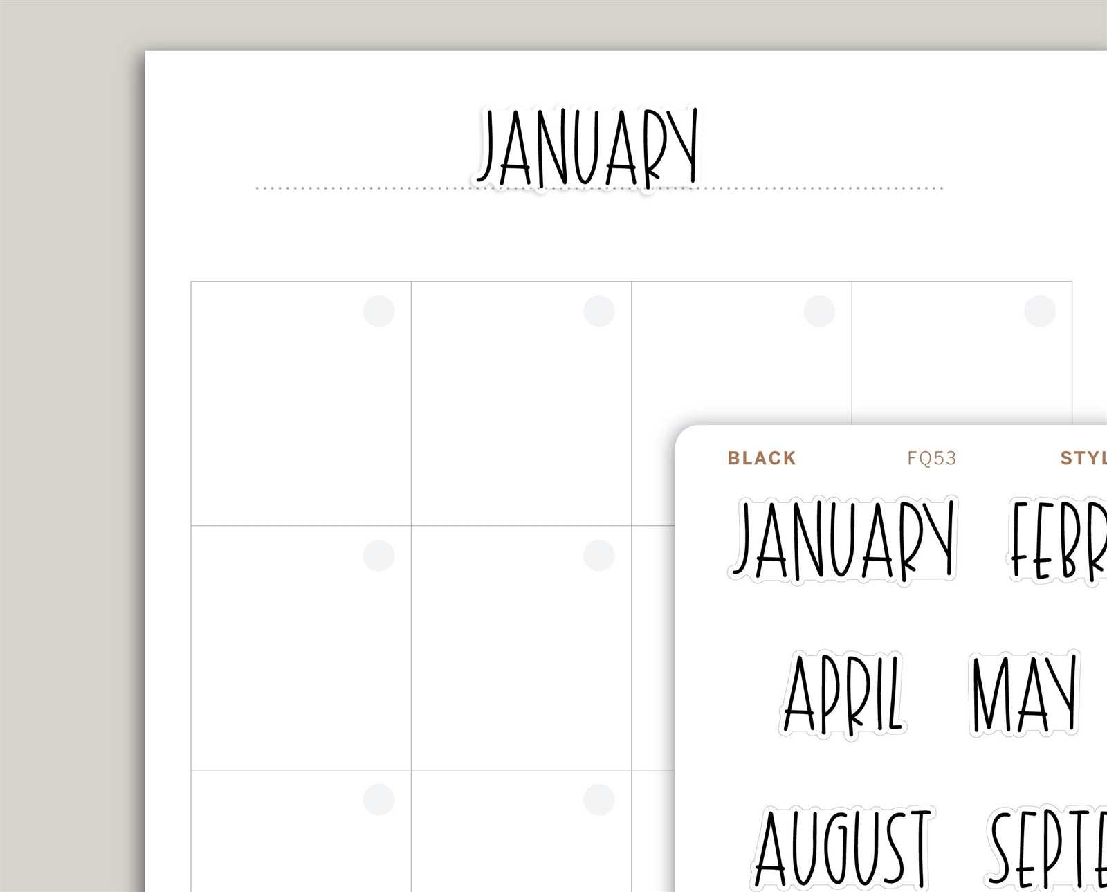 transparent calendar template