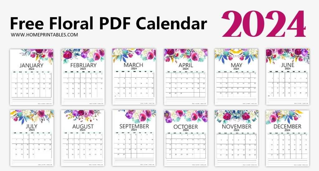 pocket calendar template