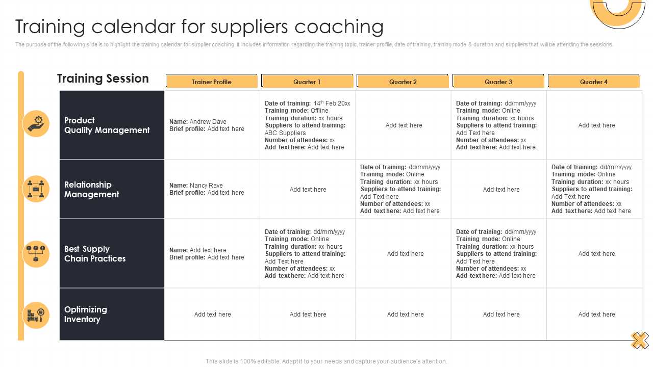 time and action calendar template