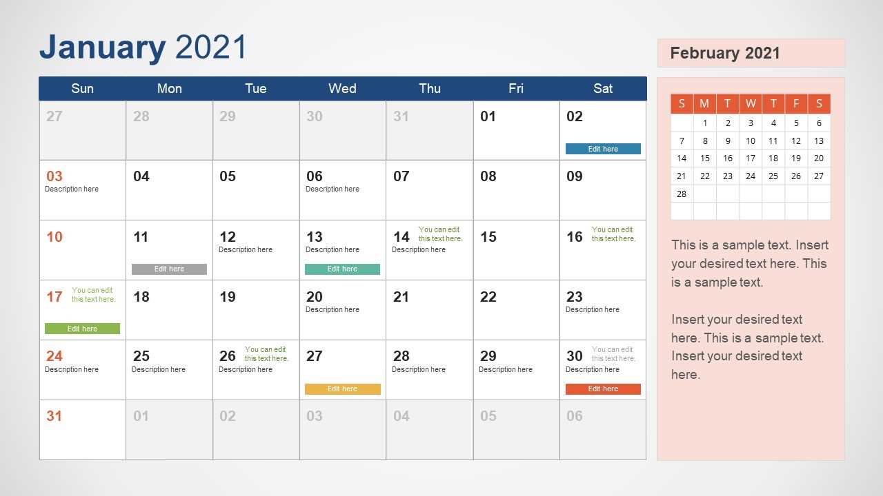 time and action calendar template