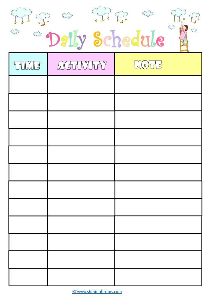 timetable calendar template