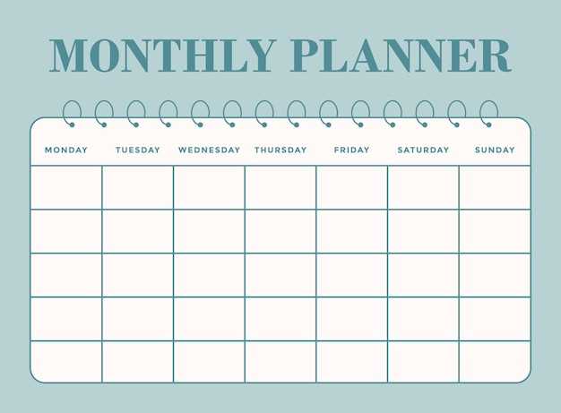 to do calendar planner template