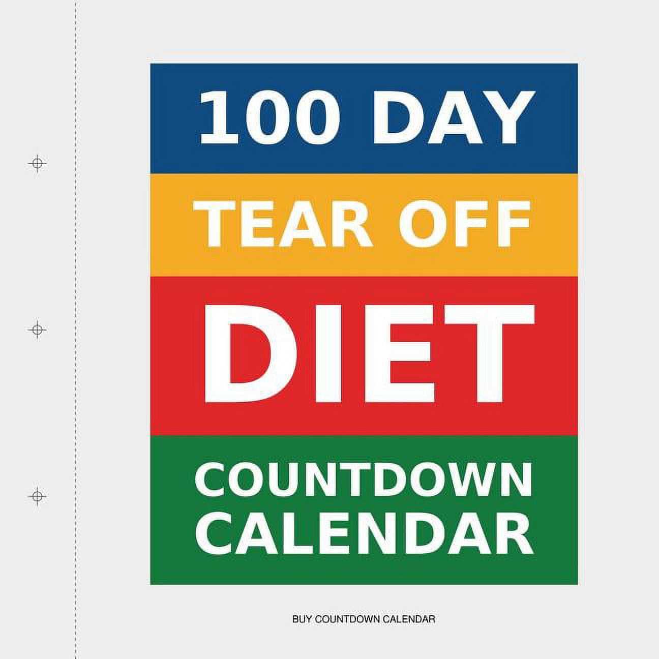 100 day countdown calendar template