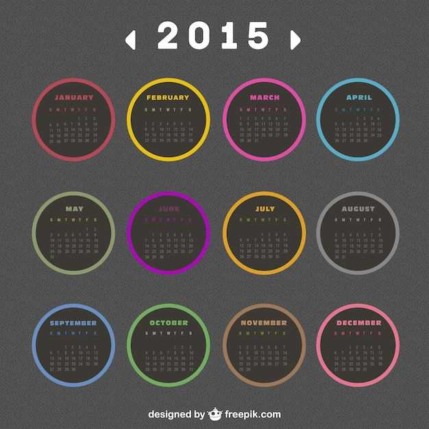 circle calendar template