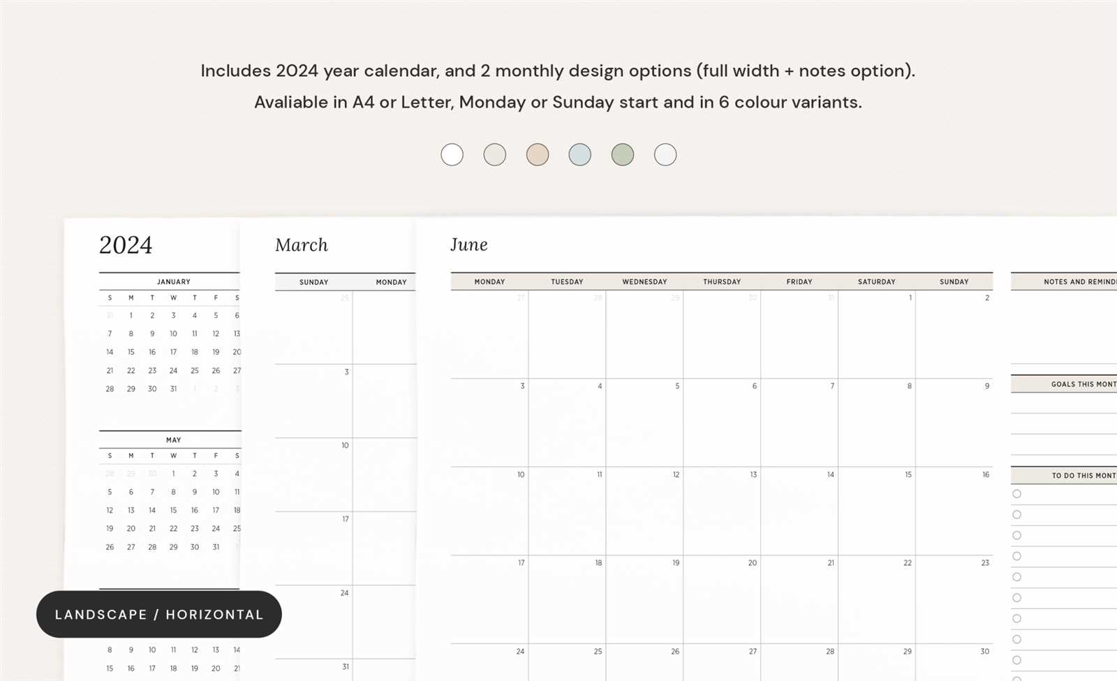 tumblr calendar template