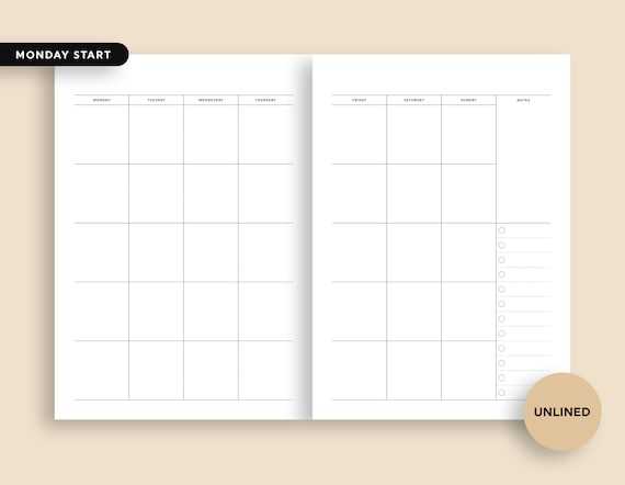 two page calendar template