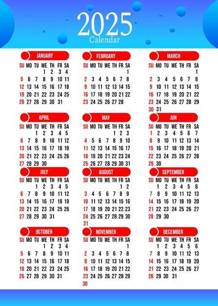 photoshop calendar template 2025 free