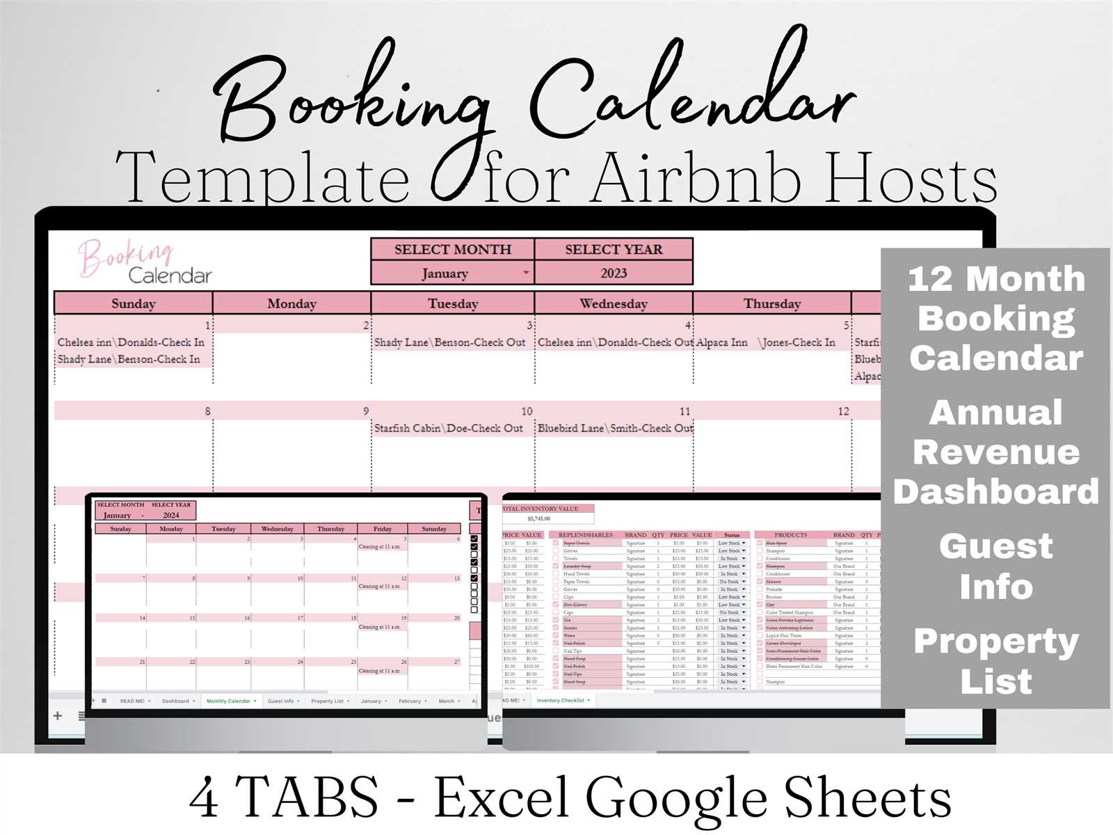 calendar in sheets template