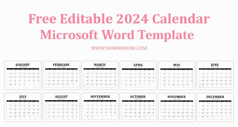 monthly church calendar template