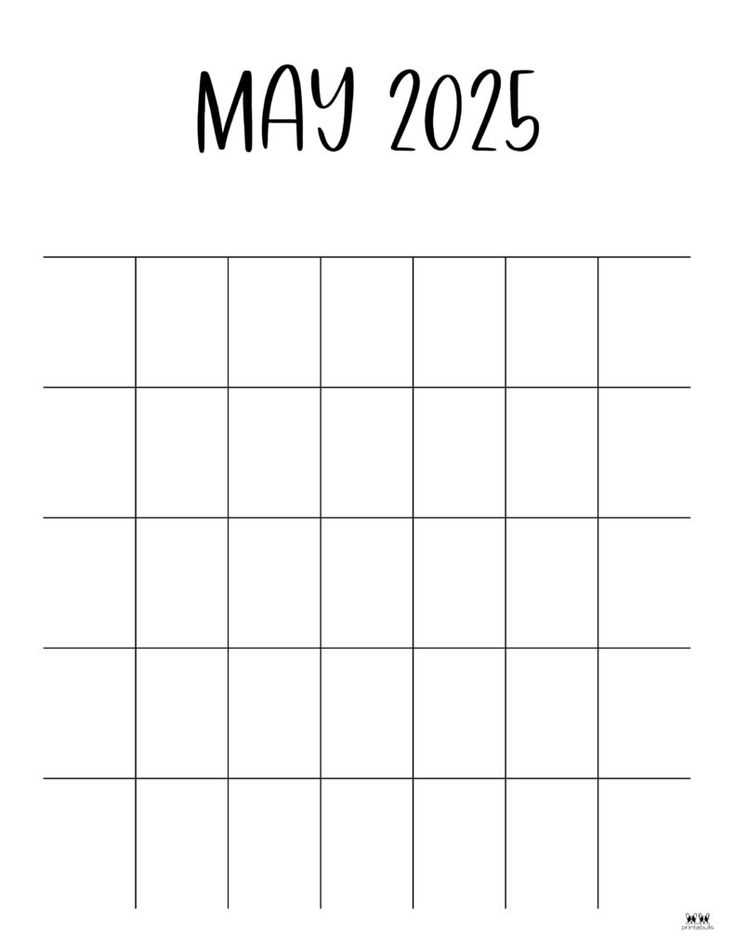 may 2025 calendar template