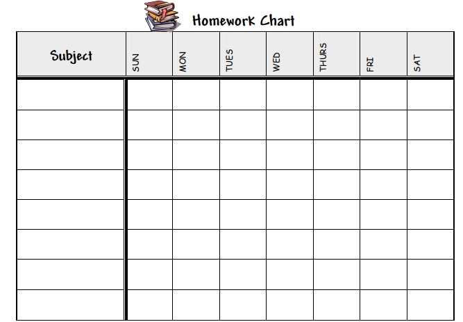 assignment calendar template