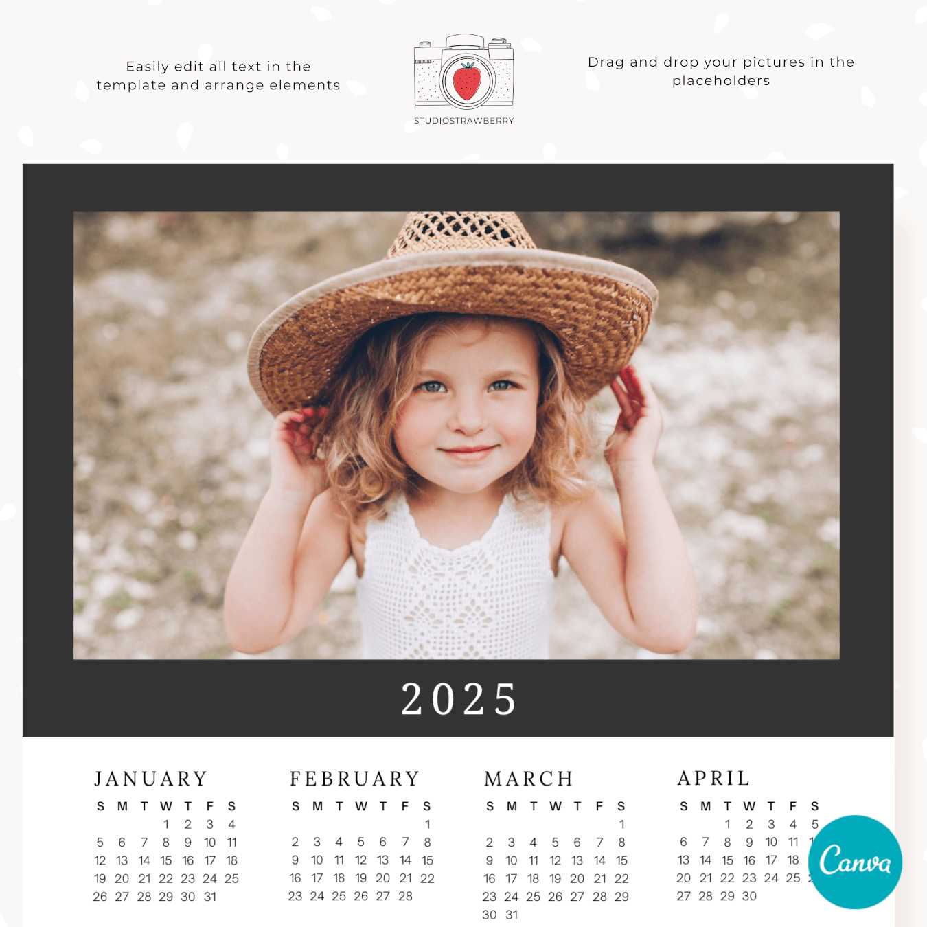 photoshop calendar template