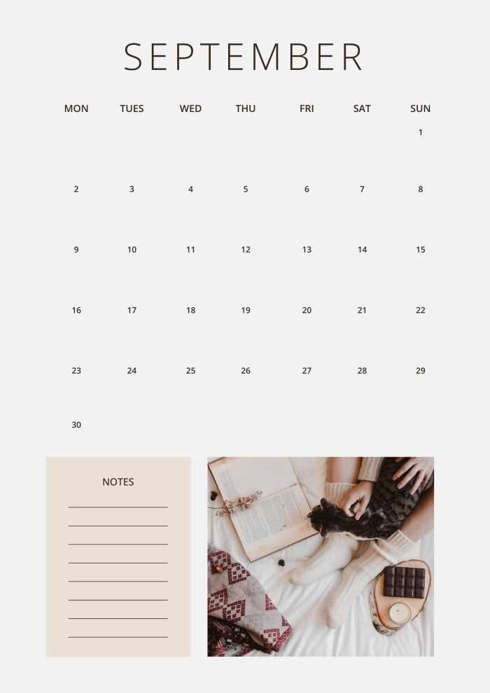 simple calendar template