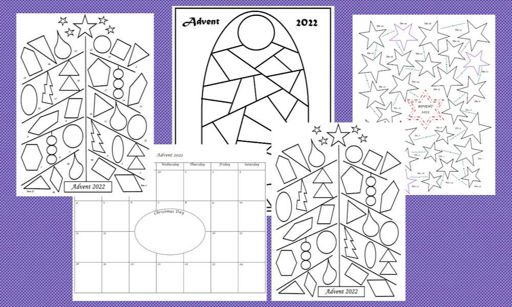 make your own advent calendar template