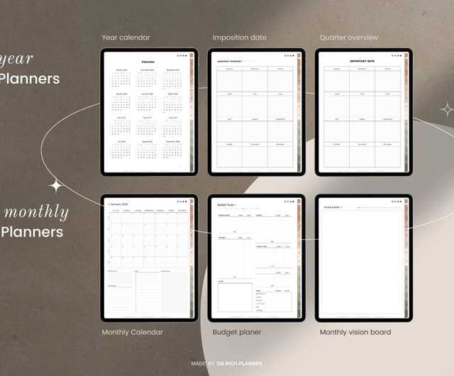notability monthly calendar template free