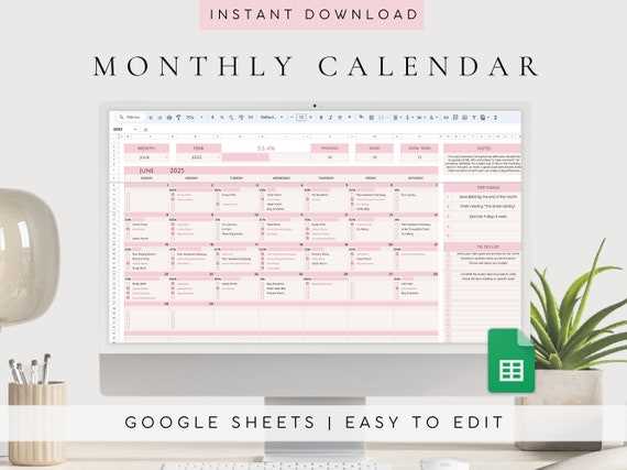 calendar sheets template 2026