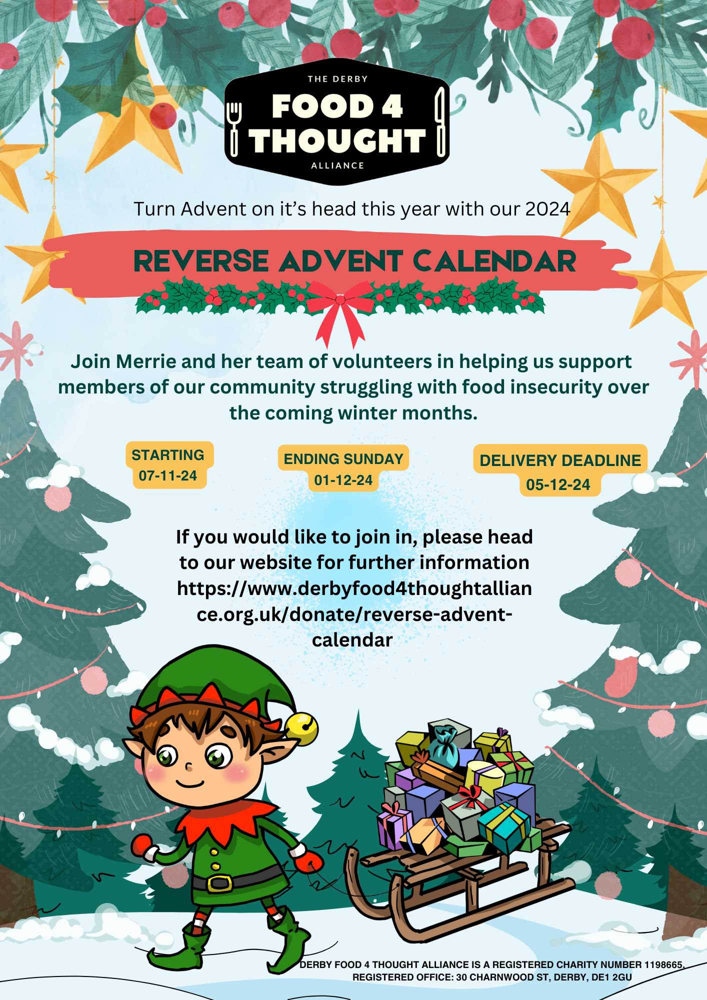 printable reverse advent calendar template