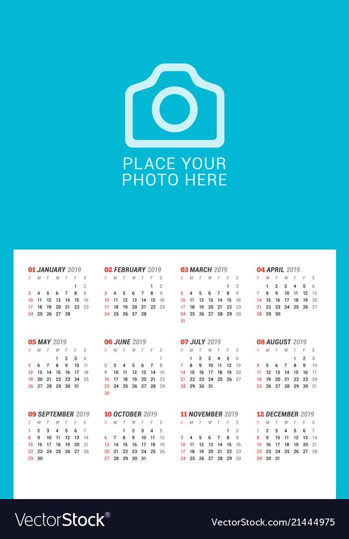 poster size calendar template