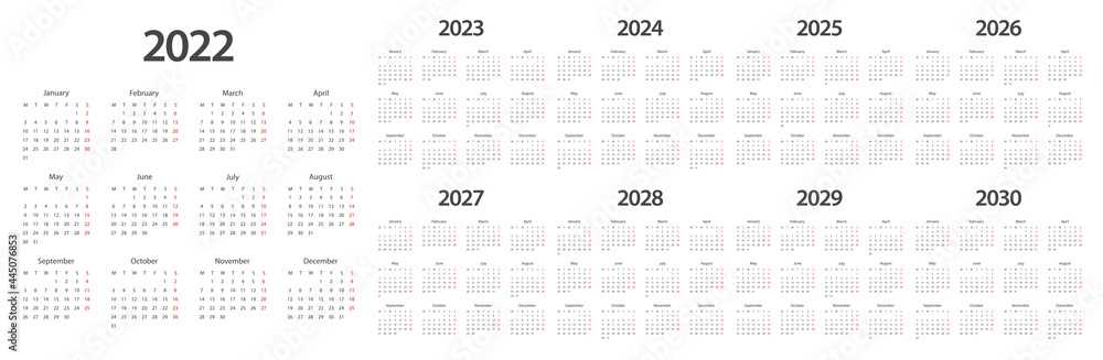 adobe calendar template 2026