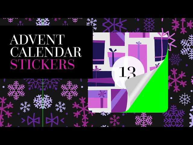 video advent calendar template