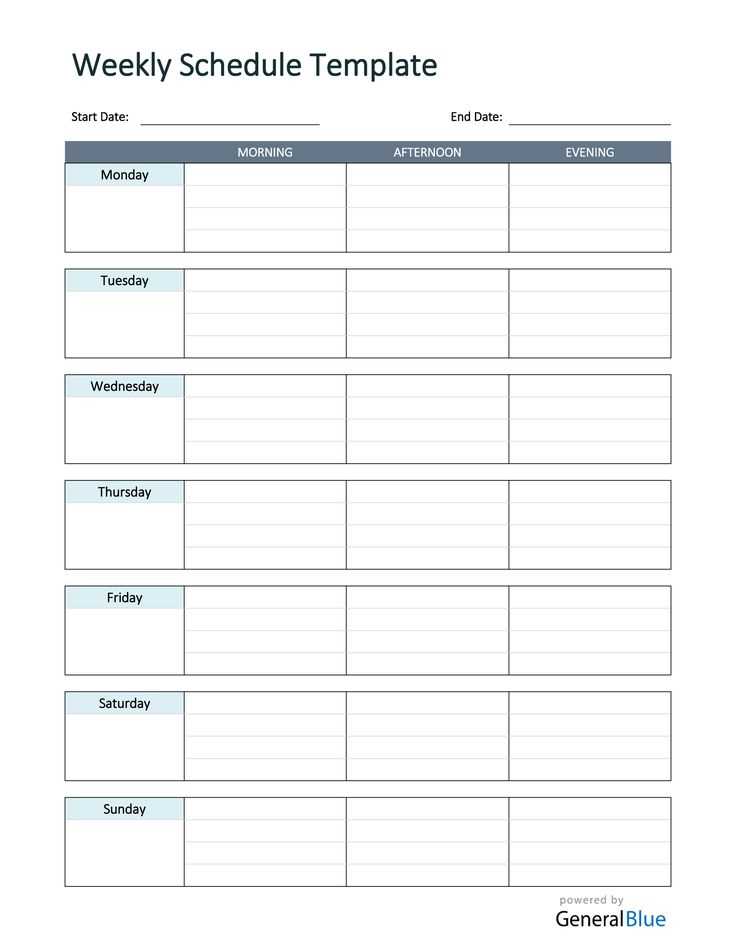 calendar timetable template