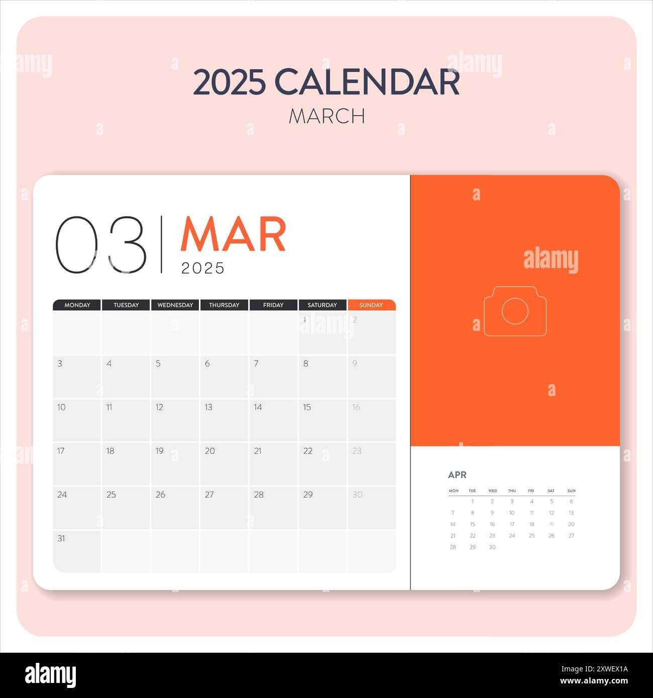 calendar template march 2026