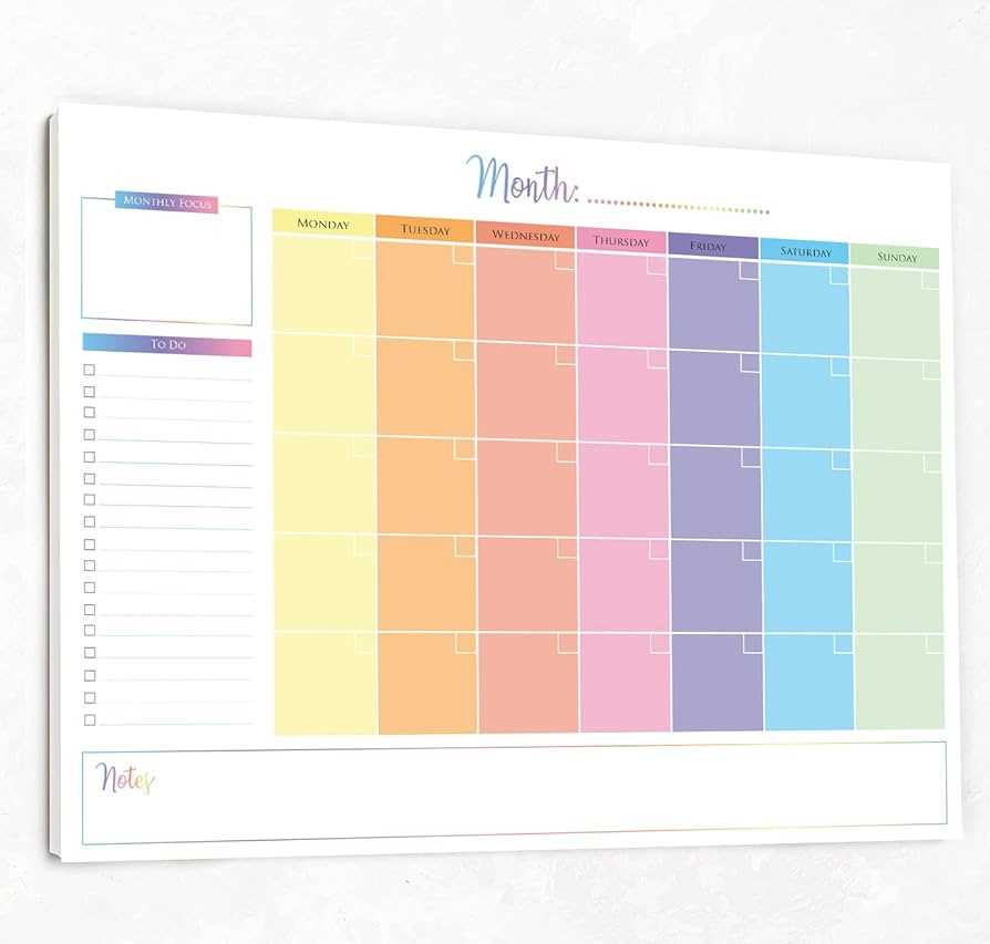 monthly business calendar template