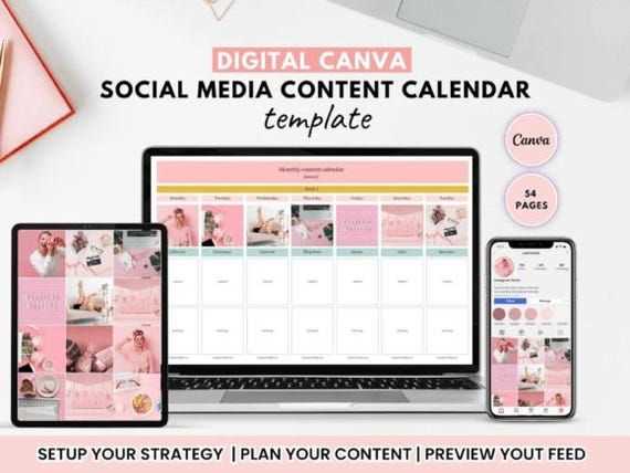 content calendar template canva