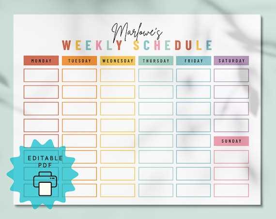 custom daily calendar template