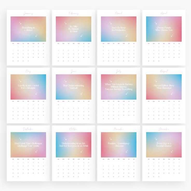 digital calendar template