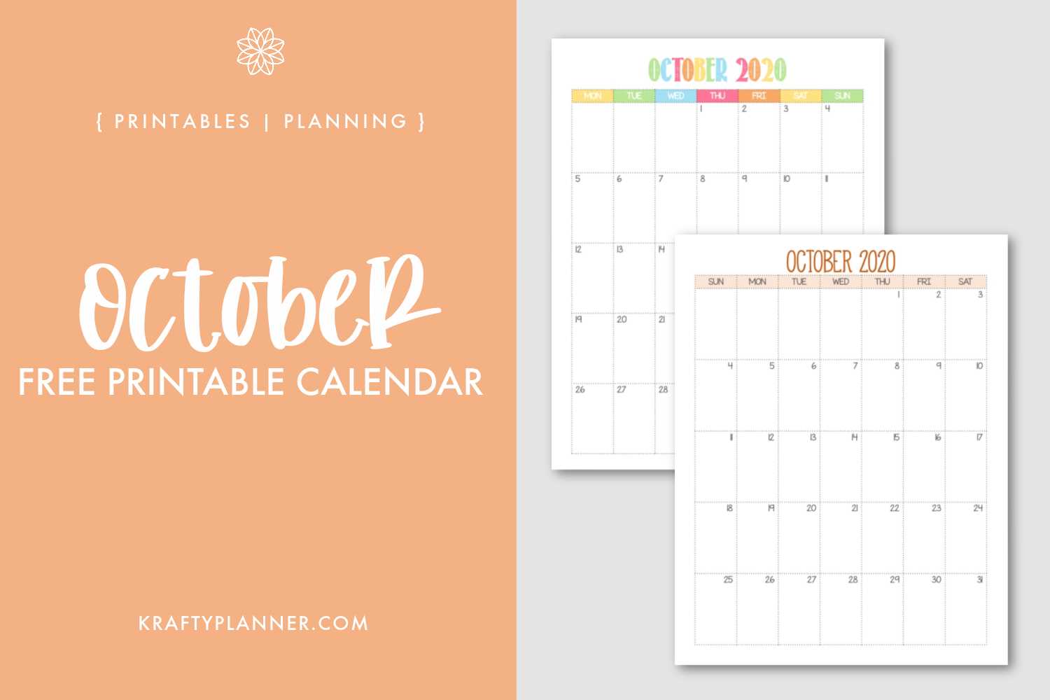 october calendar template editable