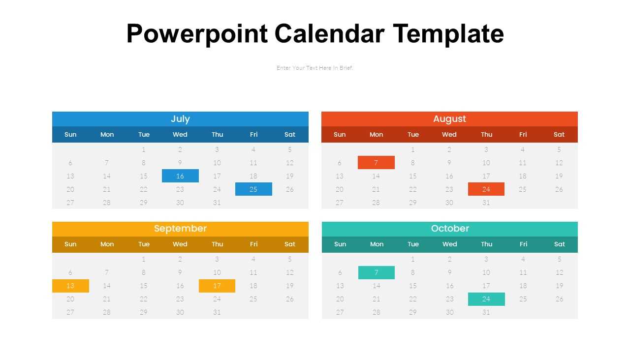 is there a calendar template in powerpoint