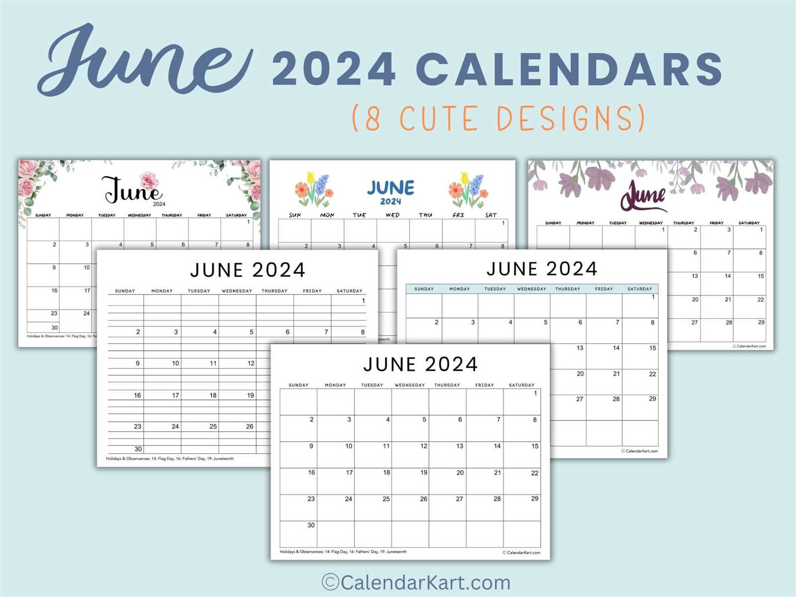 printable june calendar template