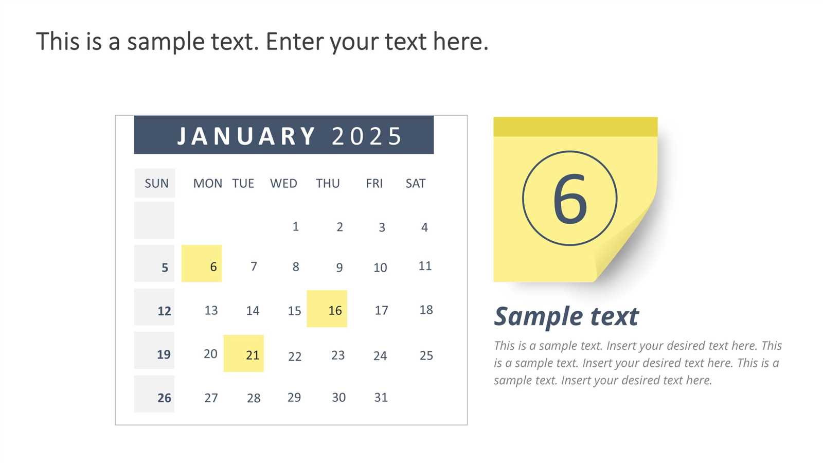 powerpoint calendar template 2026