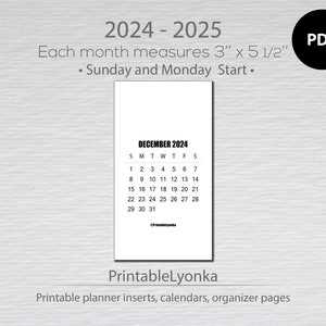 3x5 calendar template