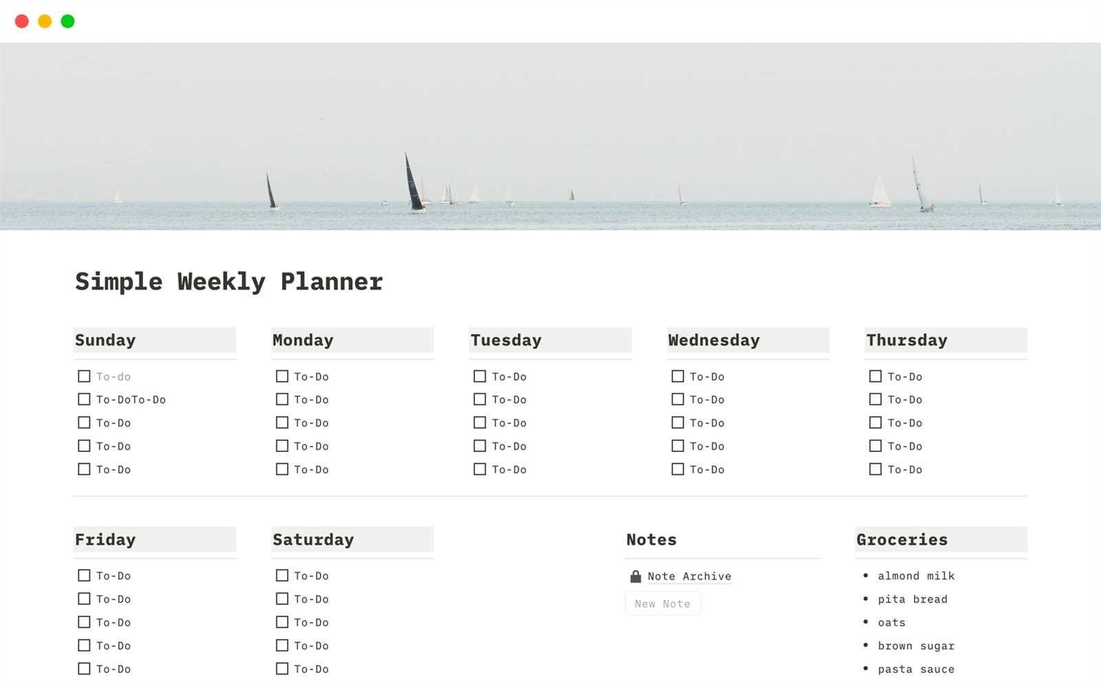 notion daily calendar template